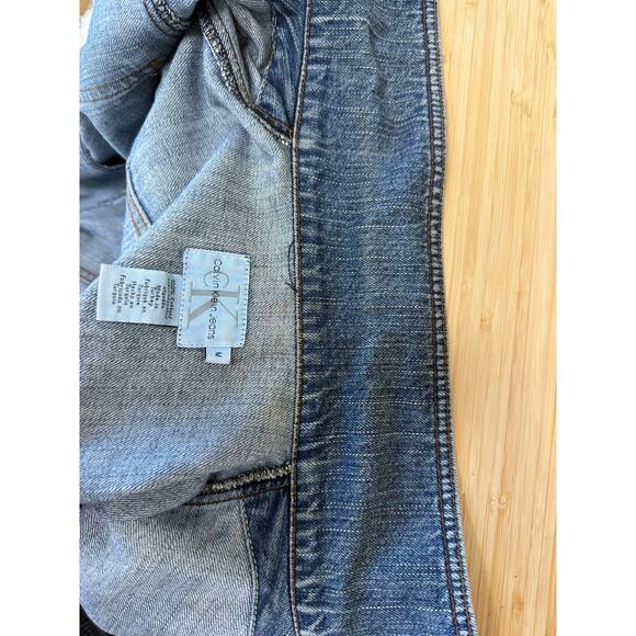 CALVIN KLEIN vintage blue denim button front 100% cotton jean jacket - Picture 5 of 5